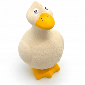 ZABAWKA GUMOWA PISZCZAŁKA PSA GRYZAK KACZKA 13CM