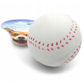 ZABAWKA PIŁKA PIANKOWA DLA PSA KOTA BASEBALL 5 CM