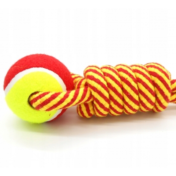 ZABAWKA PSA SZNUR PIŁKA TENIS SZARPAK GRYZAK 34CM