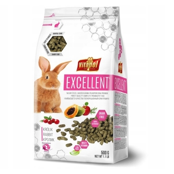 KARMA PEŁNOPORCJOWA EXCELLENT DLA KRÓLIKA 500G