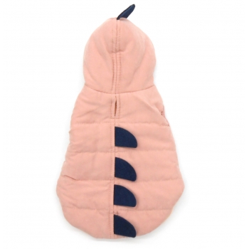 BLUZA Z KAPTUREM DINOZAUR RÓŻOWO-GRANATOWA  XS