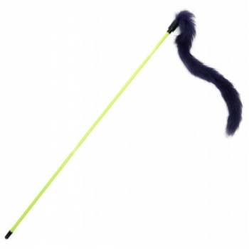 ZABAWKA WĘDKA DLA KOTA WABIK PIÓRKO PIÓRO KIJ 48CM
