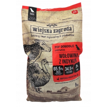 KARMA WIEJSKA ZAGRODA WOŁOWINA Z INDYKIEM 9KG XL