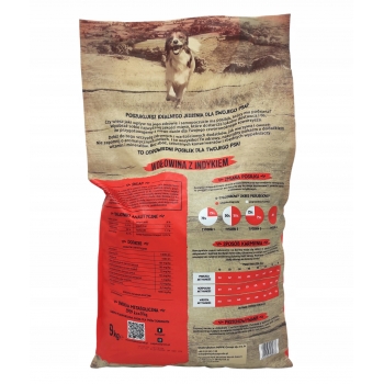 KARMA WIEJSKA ZAGRODA WOŁOWINA Z INDYKIEM 9KG XL