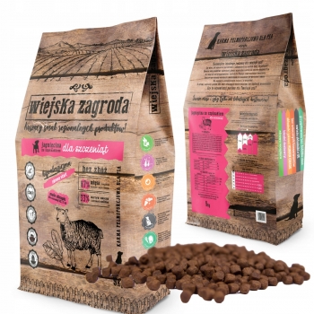 KARMA DLA SZCZENIĄT JAGNIĘCINA ZE SZPINAKIEM 9KG