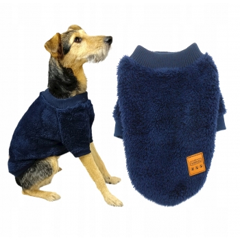CIEPŁE UBRANIE SWETER MIĘKKI POLAR DLA PSA XL 40CM