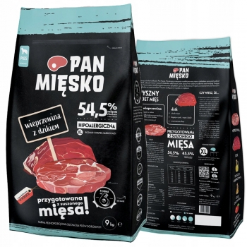 PAN MIĘSKO KARMA WIEPRZOWINA Z DZIKIEM 9KG XL