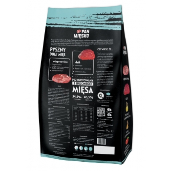 PAN MIĘSKO KARMA WIEPRZOWINA Z DZIKIEM 9KG XL