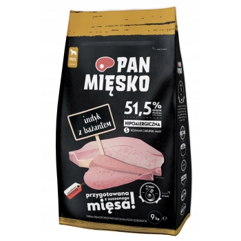 PAN MIĘSKO SUCHA KARMA INDYK Z BAŻANTEM 9KG s