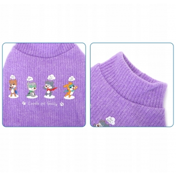 UBRANKO CIEPŁA MIĘKKA BLUZA W PRĄŻKI PSA L 35CM