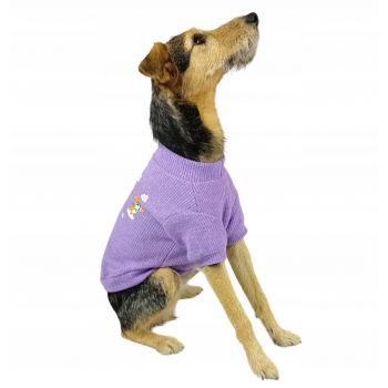 UBRANKO CIEPŁA MIĘKKA BLUZA W PRĄŻKI PSA L 35CM