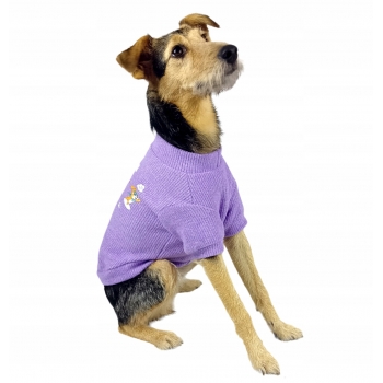 UBRANKO CIEPŁA MIĘKKA BLUZA W PRĄŻKI PSA L 35CM