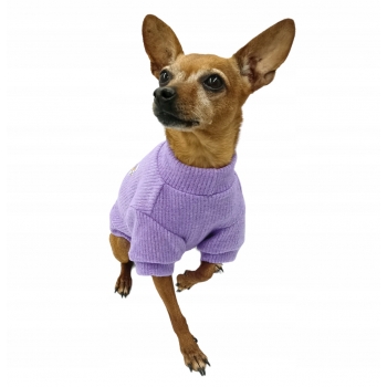 UBRANKO CIEPŁA MIĘKKA BLUZA W PRĄŻKI PSA L 35CM