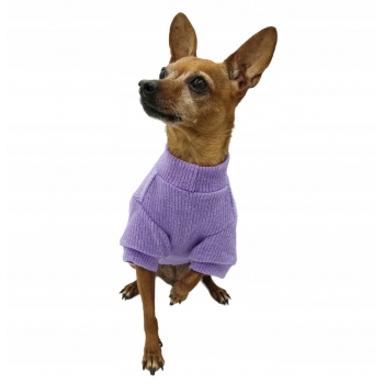 UBRANKO CIEPŁA MIĘKKA BLUZA W PRĄŻKI PSA L 35CM