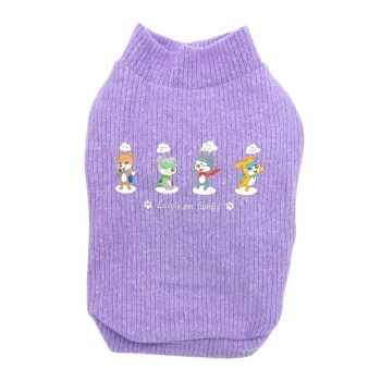 UBRANKO CIEPŁA MIĘKKA BLUZA W PRĄŻKI PSA L 35CM