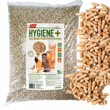 PELLET ŻWIREK DREWNIANY KOTA KRÓLIKA ŚWINKI 15L