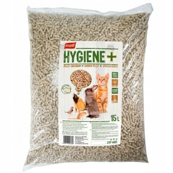 PELLET ŻWIREK DREWNIANY KOTA KRÓLIKA ŚWINKI 15L