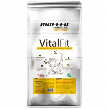 VITALFIT KARMA DLA PSA ŚREDNIE DUŻE RASY DRÓB 15KG