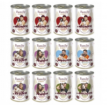 KARMA MOKRA FAMILY FIRST MIX SMAKÓW 12 x 400g