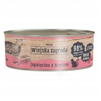 KARMA MOKRA dla kota JAGNIĘCINA KRYL PUSZKA 85G