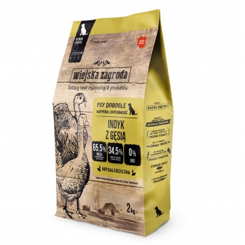 WIEJSKA ZAGRODA SUCHA KARMA INDYK Z GĘSIĄ 2KG