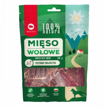 MIĘSO WOŁOWE GRYZAK NATURALNY dla PSA PSÓW 60G