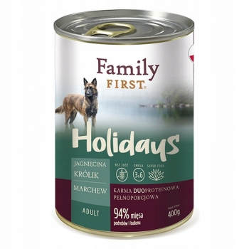 KARMA MOKRA FAMILY FIRST jagnięcina królik 400g