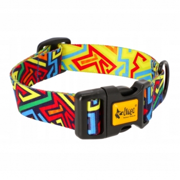 OBROŻA REGULOWANA DLA PSA GRAFFITI TAŚMA 23-34CM
