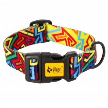 OBROŻA REGULOWANA DLA PSA GRAFFITI TAŚMA 35-55 CM