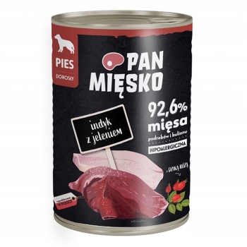 KARMA MOKRA PSA PAN MIĘSKO INDYK Z JELENIEM 400G