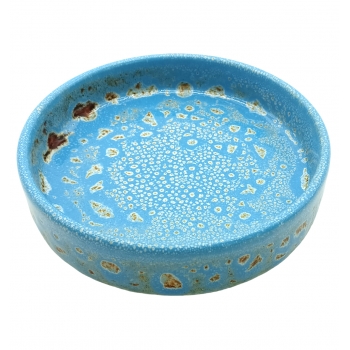 MISKA CERAMICZNA TALERZYK NIEBIESKI DLA KOTA 250ML