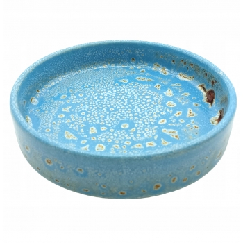MISKA CERAMICZNA TALERZYK NIEBIESKI DLA KOTA 250ML