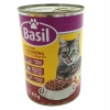 KARMA MOKRA PUSZKA KOTA Z WOŁOWINĄ BASIL 10 x 415g