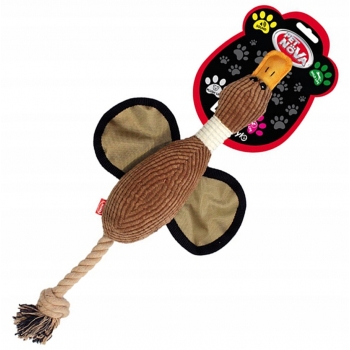 ZABAWKA PLUSZOWA KACZKA DLA PSA Z PISZCZAŁKĄ 45 CM
