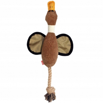 ZABAWKA PLUSZOWA KACZKA DLA PSA Z PISZCZAŁKĄ 45 CM