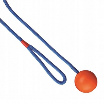 ZABAWKA GRYZAK PIŁKA KAUCZUKOWA NA SZNURKU 5/100CM