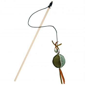 ZABAWKA WĘDKA DLA KOTA WABIK Z PIŁKĄ KIJ 40CM