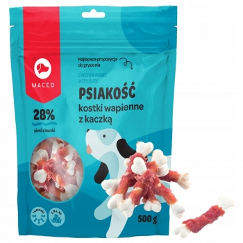 PRZYSMAK SMAKOŁYK PSA KOSTKI WAPIENNE KACZKĄ 500G