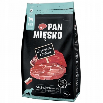 PAN MIĘSKO KARMA WIEPRZOWINA Z DZIKIEM 9KG M