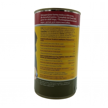 KARMA MOKRA PUSZKA DLA PSA PSÓW Z DZICZYZNĄ BASIL 1250G