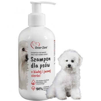 SZAMPON DLA PSÓW O BIAŁEJ I JASNEJ SIERŚCI 250ML OVERZOO