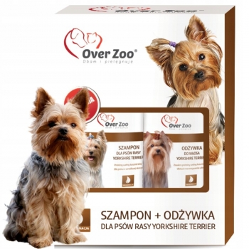 ZESTAW DWUPAK SZAMPON + ODŻYWKA DLA PSÓW YORKSHIRE TERRIER 490ML