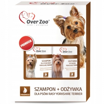 ZESTAW DWUPAK SZAMPON + ODŻYWKA DLA PSÓW YORKSHIRE TERRIER 490ML