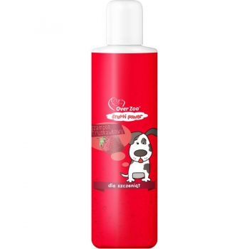 SZAMPON TRUSKAWKOWY DLA SZCZENIĄT 200ML OVERZOO