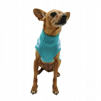 SWETEREK CIEPŁE UBRANKO DLA MAŁEGO PSA SZCZENIAKA YORKA PINCZERA S CIASTKA