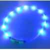 DŁUGA ŚWIECĄCA OBROŻA LED REGULOWANA DLA PSA KOTA 70CM NIEBIESKA SILIKONOWA