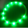 DŁUGA ŚWIECĄCA OBROŻA LED REGULOWANA DLA PSA KOTA 70CM ZIELONA SILIKONOWA
