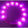 DŁUGA ŚWIECĄCA OBROŻA LED REGULOWANA DLA PSA KOTA 70CM RÓŻOWA SILIKONOWA