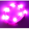 DŁUGA ŚWIECĄCA OBROŻA LED REGULOWANA DLA PSA KOTA 70CM RÓŻOWA SILIKONOWA