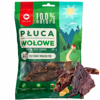 PRZYSMAK SMAKOŁYK DLA PSA SUSZONE PŁUCA WOŁOWE 60G